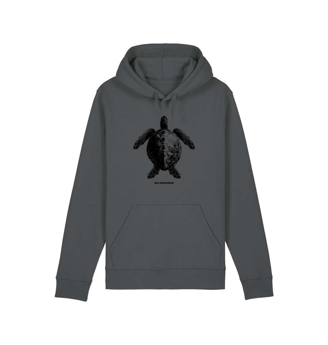 Anthracite Printed Hoody Front
